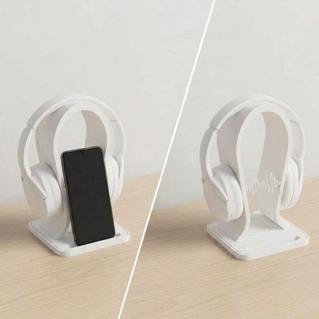 2’si 1 Arada Kulaklık ve Telefon Stand