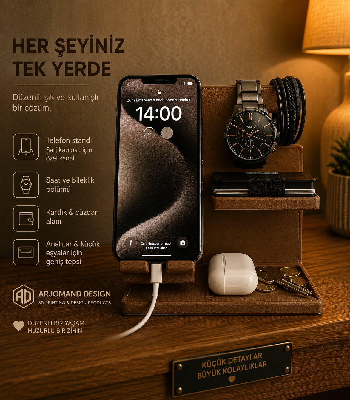 Çok Amaçlı Telefon Standı